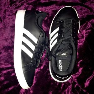 black adidas sneakers
